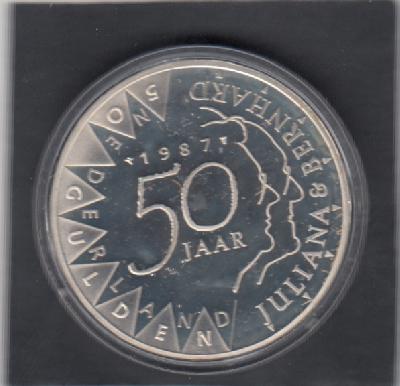Beschrijving: 50 Gulden JULIANA  BERNHARD 